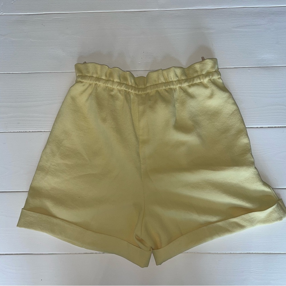 Wilfred Light Yellow High Waist Shorts - Picture 3 of 7